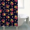 thumbnail image 4 of Pioneer Flower Floral Print Pattern Shower Curtain 72"x84", Bathroom Decorative Shower Curtain Set with 12 Hooks, Waterproof Washable, 4 of 6