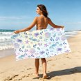 thumbnail image 3 of SUYOLL Large Microfiber Beach Towel Seashell Theme Quick Drying Sand Resistant Soft Travel Bath Towel For Adults Suitable For Beach Pool And Outdoor Activities, 3 of 6