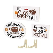 Home Decor Football Tiered Tray Fall Is Coming Sign Farmhouse Football Tiered Tray Fall Themed Wooden Sign Set Thanksgiving Maple Fall