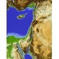 thumbnail image 2 of Shaded Relief Map Palestine Wall Mural by Wallmonkeys Peel and Stick Graphic (36 in H x 28 in W) WM242459, 2 of 4