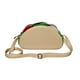 thumbnail image 1 of Bolsa en forma de TACO, Diseño de Comida Tipica Mexicana, Bandolera para Mujer, Cross-Body, Correa Ajustable, Color Beige, Moda Kawaii, Novedoso y Encantador (Bolsa para Mujer)., 1 of 5