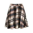 thumbnail image 6 of Plaid Skirts for Women Women's High Waist Pleated Mini Skater Skirt A-Line Flannel Skirts Black 3XL, 6 of 8