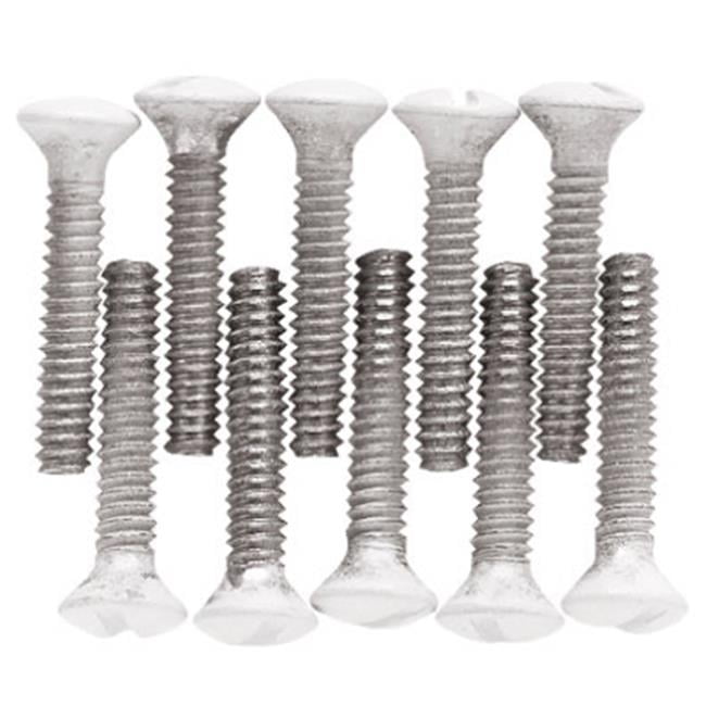 Liberty Hardware 168672 14 Pack, White, Steel Wall Plate Screw Pack