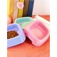 thumbnail image 4 of 1pc Pink Candy-Colored Square Straw Fiber Pet Bowl, Convenient & Easy To Clean Food&Wate Bowl For Cats And Dogs, 4 of 5