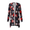 thumbnail image 4 of DDAPJ pyju Lightweight Cardigans for Women 2024,Christmas Print Open Front Santa Claus Party Shirts Long Sleeve Casual Cardigan Sweaters Holiday Coats Plus Size Fall Fashion Tops, 4 of 6