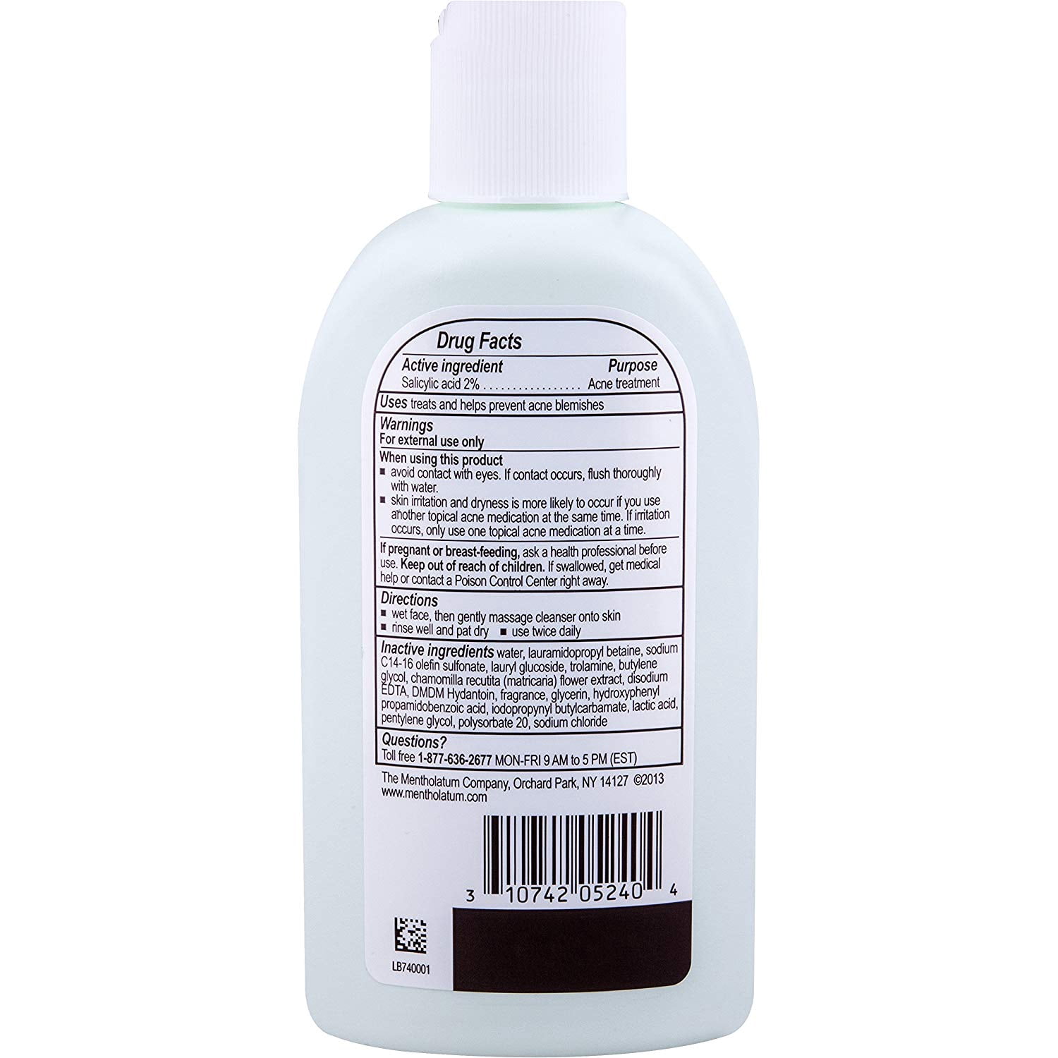6 Pack Phisoderm Anti-Blemish Gel Cleanser Soothing Formula 6 oz Ea by Phisoderm