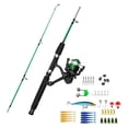 thumbnail image 2 of de pesca para niños con señuelos accesorios de pesca caña de pesca telescópica portátil y carrete para niños principiantes principiantes Caña de pesca verde, 2 of 8