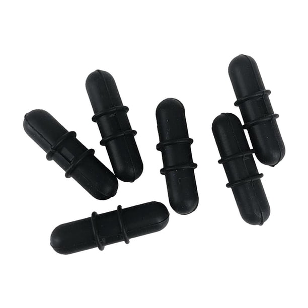 Silenciador de cuerda de arco, amortiguador de goma estabilizador, reduce la sanguijuela de vibración Negro Cola Archery Bow String Silencer