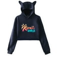 thumbnail image 1 of Karma's World Hoodie Sweatshirts Crop top Printing Comedy for Girls Cat Ear Youth Clothes Casual, 1 of 2