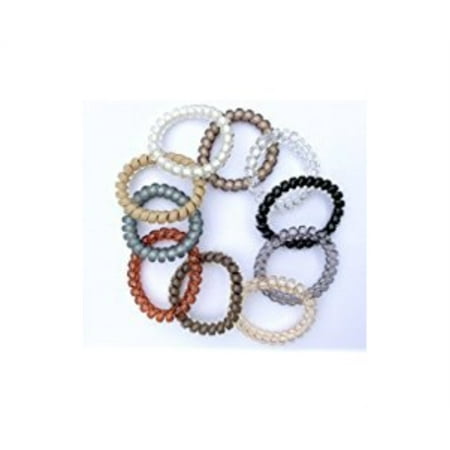Swirlydo No Pony Line No Slip Large Hair Ties Neutral Colors