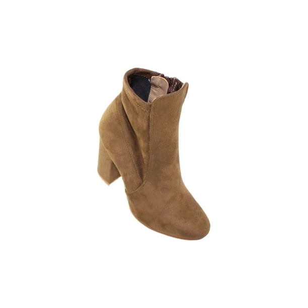 BOTAS BOTINES TACONES MILAGROS DAMA MUJER CAFE NUTRIA GAMUZA 8045 LEON 8045p