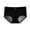 Black, variant on Women's Mid Waist Mesh Briefs, Tiny Dot Print Mini Bow Stretch Hip Lift Soft Breathable Underpants M-XL
