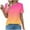 Hot Pink, variant on Uaswgudfs Women's T-Shirts Cotton Short-Sleeve Shirts Crew-Neck Tees Classic-Fit Breathable Casual Summer Tops