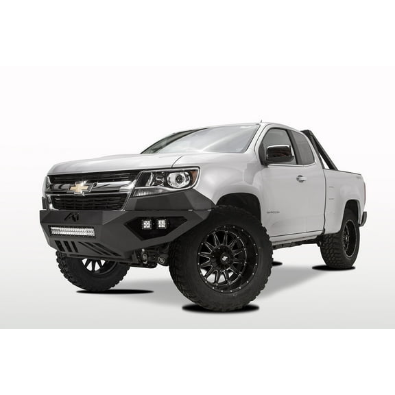 Fab Fours CC15-D3351-1 Vengeance Front Bumper; 2 Stage Black Powder Coated; No Guard; Fits select: 2015-2016,2019-2020 CHEVROLET COLORADO