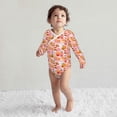 thumbnail image 4 of Xecao Funny Food Print Baby unisex-baby Cotton Long-sleeve Bodysuits-12 Months, 4 of 6
