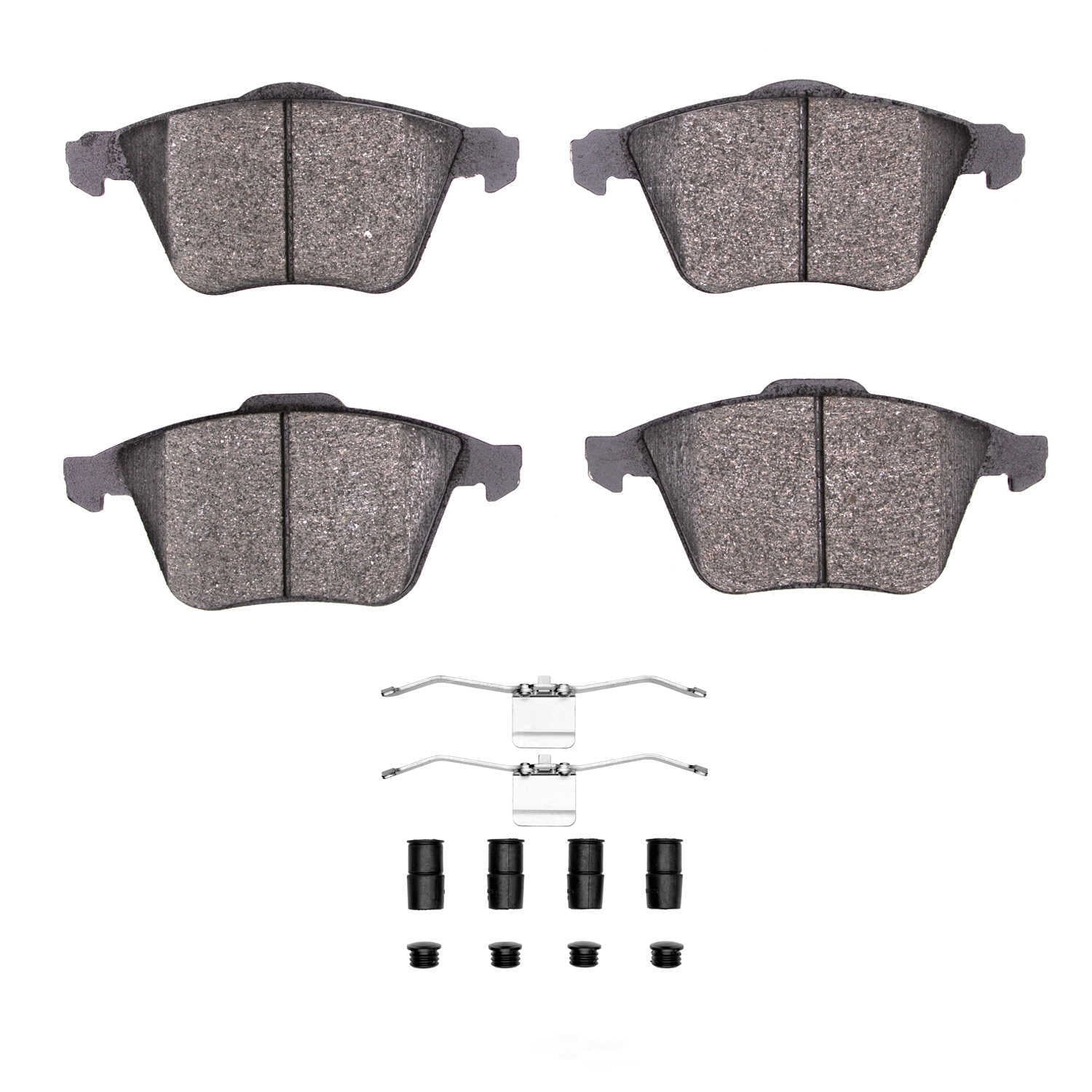 Dynamic Friction Company 1600-0915-22 DFC EURO 5000 Ceramic Brake Pads and Hardware Kit