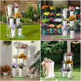 thumbnail image 4 of Soporte para exhibición de flores Invech de 3 niveles con 6 cubetas y ruedas, color blanco, 4 of 6