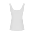 thumbnail image 4 of UPPADA Women's Sleeveless Tank Top Casual Flowy Shirts Fitting Scoop Neck Ribbed Knit Basic Cami Shirts Boho Cami Outfit,Summer Tank Tops for Women 2025 White,XXXXL, 4 of 6
