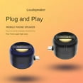 thumbnail image 3 of Portable Mini Speaker Universal Type-C Sound Box Type-C Plug in Mobile Phone Amplifier External Wired Home Clear, 3 of 8
