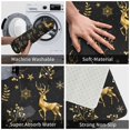 thumbnail image 3 of Pofeuu Christmas Gold Deers1 Print Flannel Doormats Rug16"x24"Rug Washable Doormats Indoor Outdoor Rugs for Layered Front Door Mats, Porch, Kitchen, Entryway, 3 of 7
