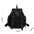 thumbnail image 2 of HAHUT Gothic Backpack for Women & Men, Large Capacity Commuter Daypack for Travel Work College Daily Use (Black), 2 of 9