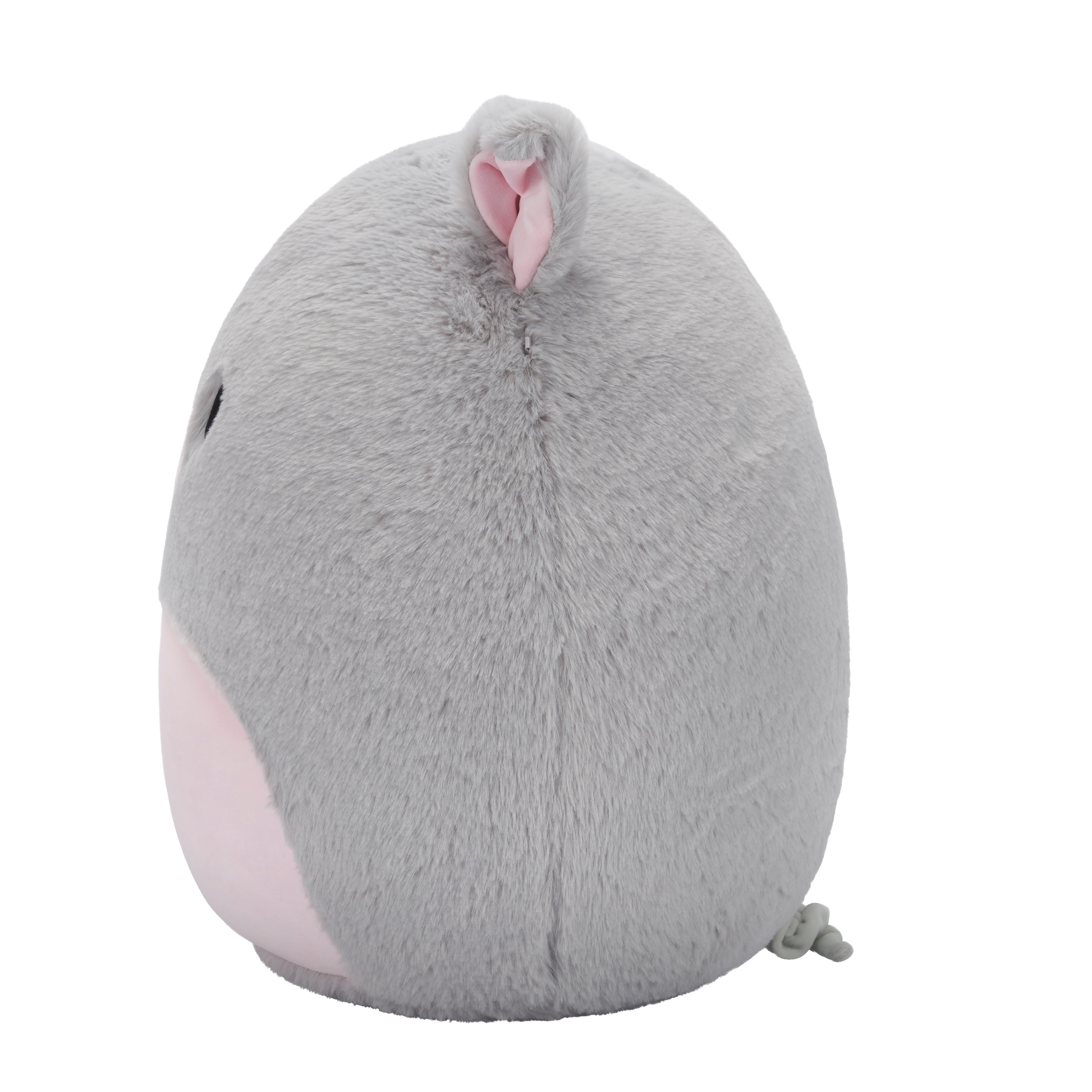 Squishmallows FuzzAMallow Official 16 inch Bessa the Grey Pig With Pink Belly - Child's Ultra Soft Plush Toy