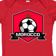 thumbnail image 4 of Inktastic Soccer Morocco Flag Banner Boys or Girls Baby Bodysuit, 4 of 5