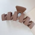 thumbnail image 3 of Clips de garra para el cabello para el cabello grueso - 4.3 "CLIPS PLÁSTICO de PLÁSTICO de PELOTOS de PLÁSTICO JUMBO CLIPS de MAZZAJE de FUER Café Macarena Clips de garra de pelo, 3 of 8