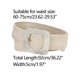 thumbnail image 3 of Cinturón ancho elástico trenzado para mujeres INSPIRE CHIC con hebilla cuadrada color beige, 3 of 4