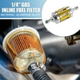 thumbnail image 2 of Filtros de combustible en línea universales para gasolina de Unique Bargains para motores pequeños, bicicletas, ATV, tono dorado, tono plateado, 2 of 6
