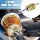 thumbnail image 2 of Filtros de combustible en línea universales para gasolina de Unique Bargains para motores pequeños, bicicletas, ATV, tono dorado, tono plateado, 2 of 6