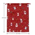 thumbnail image 5 of Christmas Bags Drawstring,Red Christmas Snowman Pattern Large Xmas Christmas Gift Bags,Reusable for Xmas and New Year Party Favors and Supplies,27.6" X 19.7", 5 of 5
