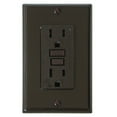 thumbnail image 2 of Diamond Group DG15BVP GFI Receptacle with LED Indicator Light - 15A, 120V, Brown, 2 of 3