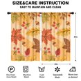 thumbnail image 2 of Harvest Festival Pumpkin Patch Rustic Golden Autumn Curtains 2 Pack Rod Pocket,52x84in Kitchen Curtains Fall Holiday Long Curtain, 2 of 5