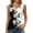 Multicolor#1, variant on Women's Sleeveless Blouse with Asymmetric Neck, Floral Print Summer Top, Boho Chic Button Front Cami, Loose Fit Casual Tops for Women, Sizes S-3XL