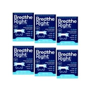 6 Pack - Breathe Right Nasal Strips, Small/Medium, Clear, 30 Each