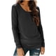 thumbnail image 2 of RKSTN Long Sleeve Shirts for Women Oversized Crewneck Slim Base Layer T Shirt Top Womens Casual Solid Plus Size Round Neck Loose Fits Comfy Cozy Basic Tee Shirt Fall Spring Clothes, 2 of 10