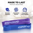 thumbnail image 6 of THERABAND High Resistance Band Set of 2, Heavy and Extra-Heavy Elastic Super Bands for Full Body Workouts, Physical Therapy, Strength Training, Durable 41” Loop Exercise Bands, 35-50 lbs Resistance, 6 of 10