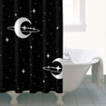 thumbnail image 5 of Gothic Shower Curtain Set - Dark Celestial Moon & Star Print, Mystical Cosmic Bath Decor, Waterproof Polyester 72"x84", Goth Aesthetic Gift, 5 of 5