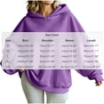 thumbnail image 2 of cocolona Oversized Hoodies for Women Long Sleeve Pullover Solid Color Sweatshirts Casual Hooded Fall Trendy Outfits, 2 of 7