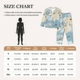 thumbnail image 6 of Bingfone Womens Pajama Sets Animals Travel World Map Print,Long Sleeve Loungewear Pajamas Set-X-Large, 6 of 9