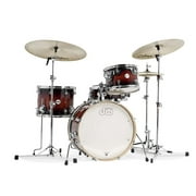 DW Design Series Frequent Flyer 4-Piece Maple Shell Pack, Tobacco Burst w/Chrome Hardware