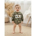 thumbnail image 6 of BemeyourBBs Baby Boy Romper Long Sleeve Camouflage Embroidery Animal Fall Bodysuit, 6 of 9