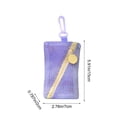 thumbnail image 3 of Qholemyo Small Lightweight Mesh Zipper Pouch with Carabiner Clip, Multipurpose Organizer for Cosmetics, Keys & Cards, Mini Portable Storage Bag, 3 of 4