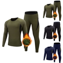 Men's Thermal Underwear Lined Performance Tacticalss Sports Shapewear Thermal Set