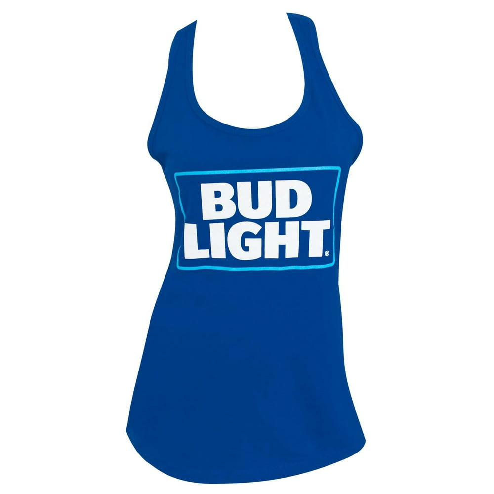 Bud Light - Bud Light Rectangle Logo Women's Racer Back Tank Top-Small ...