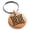 Rose, variant on Stainless Steel Celtic Quaternary Eternity Knot Engraved Small Medallion Circle Charm Keychain Keyring