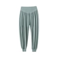 thumbnail image 2 of QSXADF Women Jogger Pajama Pants Long Lounges Bottoms Solid Color Loose Elastic Waist Plus Size Breathable For Women Pants Home Sleepwear Ladies Loungewear, 2 of 5