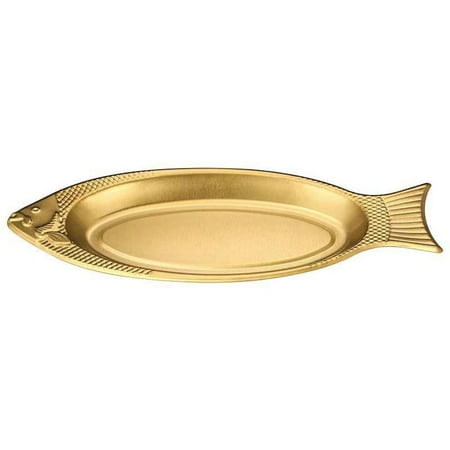 

Yannee Stainless Steel Dinner Plate Restaurant Serving Plate Steaming Fish Plate
