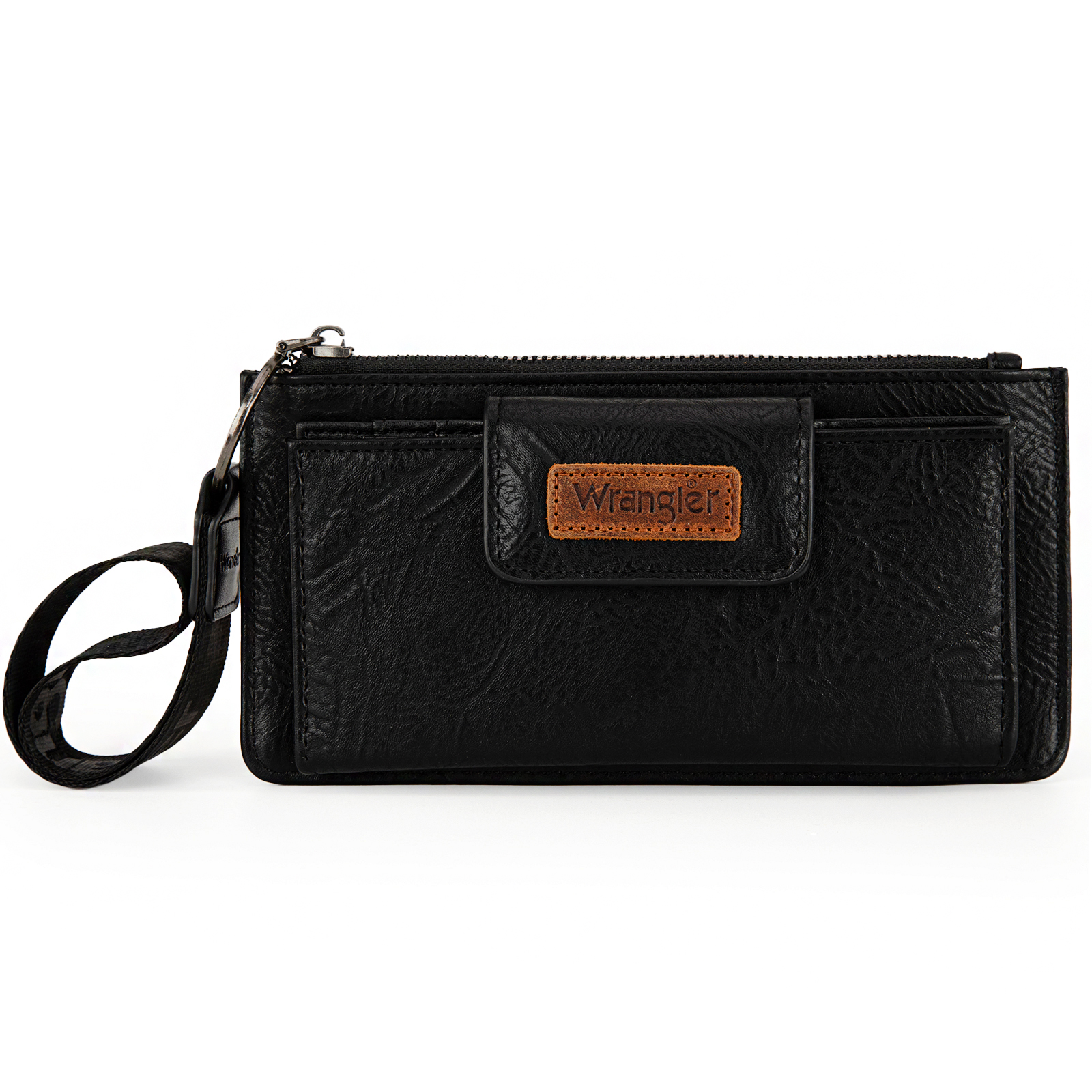 Montana West Wrangler Wristlet Wallet, Black photo 4